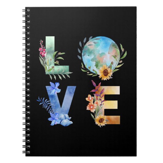 LIEFDE RED ONZE PLANEET NOTITIEBOEK (Voorkant)