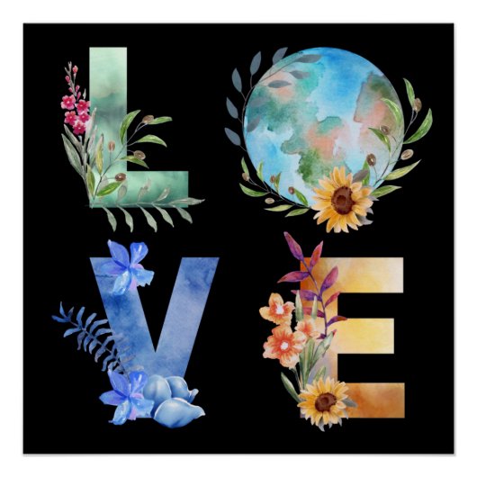 LIEFDE RED ONZE PLANEET PERFECT POSTER (Voorkant)