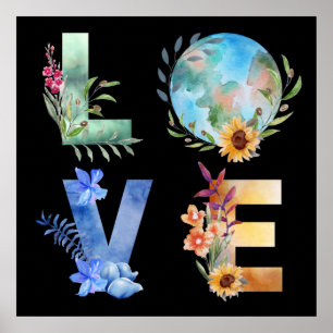 LIEFDE RED ONZE PLANEET POSTER