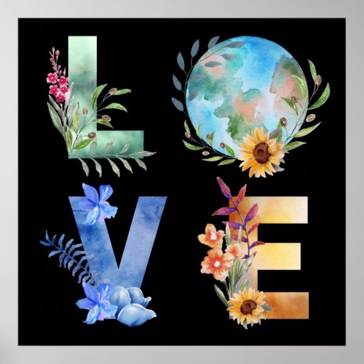 LIEFDE RED ONZE PLANEET POSTER (Voorkant)