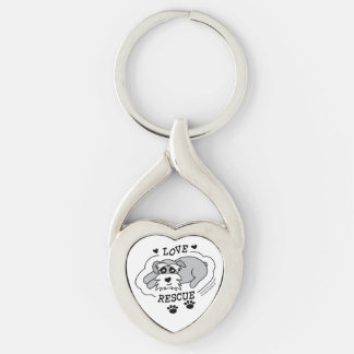 Liefde Redding - Hart Sleutelhanger