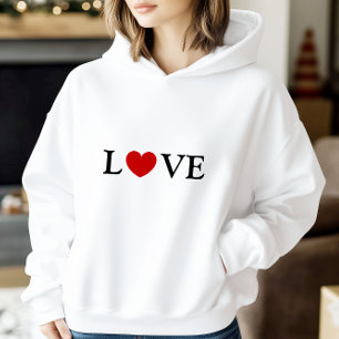 Liefde redt ons Slogan White Hoodie