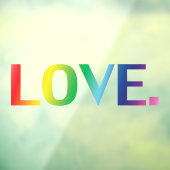 Liefde regenboog kleuren gay queer pride lgbt lgbt raamsticker (Vel 3)