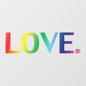 Liefde regenboog kleuren gay queer pride lgbt lgbt raamsticker (Vel)