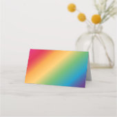 Liefde Regenboog Kleuren Hart Wedding Plaatskaartje (Achterkant)