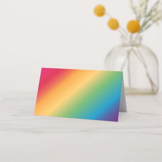 Liefde Regenboog Kleuren Hart Wedding Plaatskaartje (Achterkant)