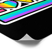 Liefde. Regenboog liefde. Pride lgbtq. Poster (Hoek)