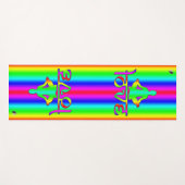 Liefde regenboogintens yogamat (Voorkant (horizontaal))