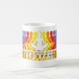 Liefde regenboogintjes Mok koffie