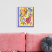 Liefde regenboogkunst schilderen Canvaskunst afdru Canvas Afdruk (Insitu (Woonkamer))