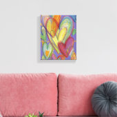 Liefde regenboogkunst schilderen Canvaskunst afdru Canvas Afdruk (Insitu (Woonkamer))