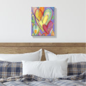 Liefde regenboogkunst schilderen Canvaskunst afdru Canvas Afdruk (Insitu (Slaapkamer))