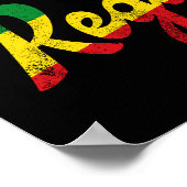 Liefde reggae Muzieksymbool reggae Poster (Hoek)