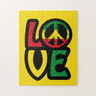 Liefde Reggae Vredessymbool Reggae Legpuzzel