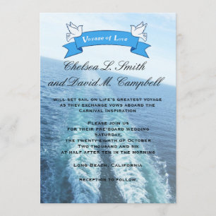 Liefde reis Cruise Ship/Destination Wedding Kaart