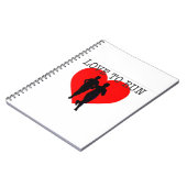 Liefde rennen notitieboek (Linkerzijde)