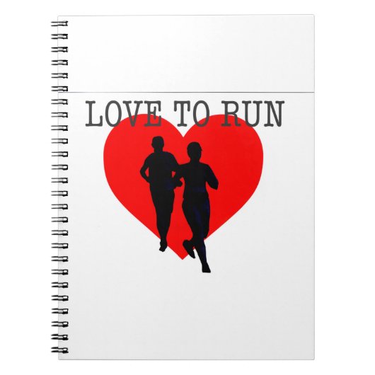 Liefde rennen notitieboek (Voorkant)