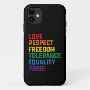 Liefde respect voor vrijheid tolerantie Gelijkheid Case-Mate iPhone Case