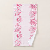 Liefde retro bad handdoek (Handdoek)