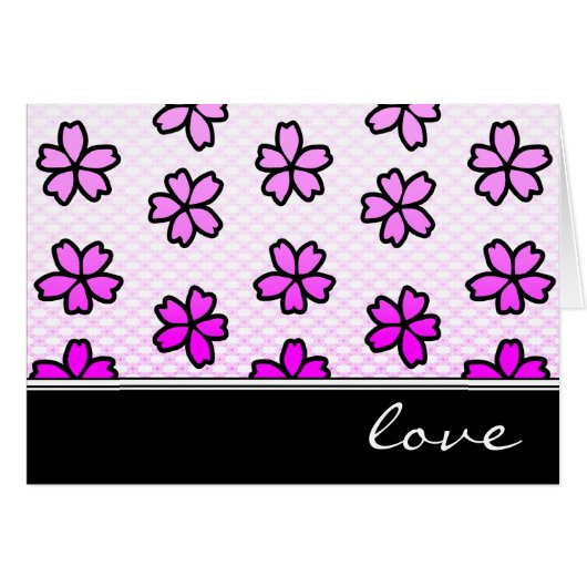 Liefde: Retro Bloemen : (Voorkant Horizontaal)