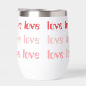 Liefde Retro Typografie Roze en Rood (Rechts)