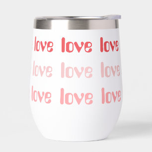Liefde Retro Typografie Roze en Rood