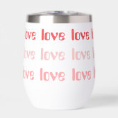 Liefde Retro Typografie Roze en Rood (Voorkant)