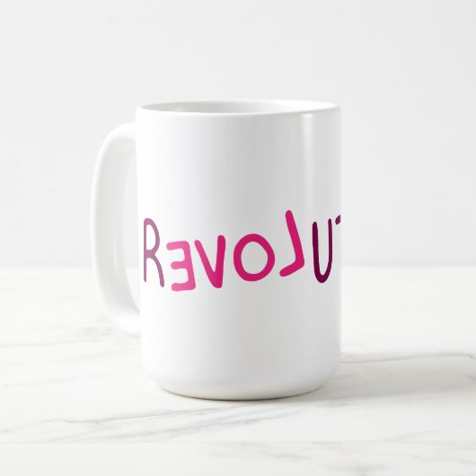 Liefde Revolutie Mok (Voorkant links)