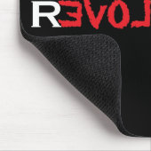 Liefde Revolutie Mousepad - zwart, rood en wit Muismat (Hoek)