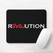 Liefde Revolutie Mousepad - zwart, rood en wit Muismat (Met muis)