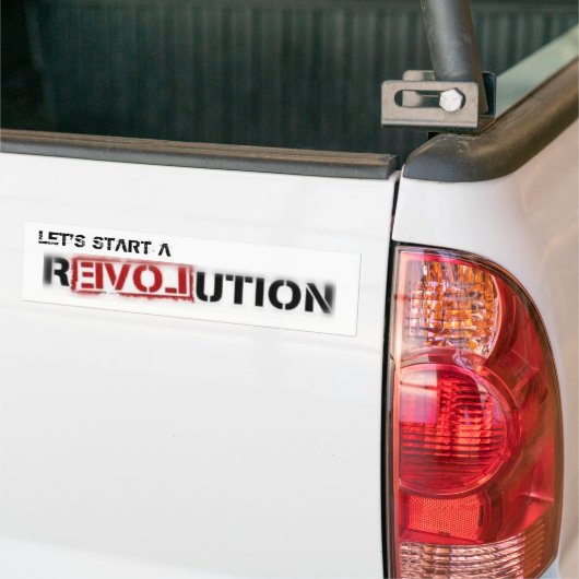 Liefde Revolution Bumpersticker (Op Truck)