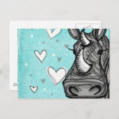 liefde rhino briefkaart (Voorkant / Achterkant)