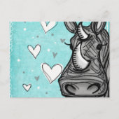 liefde rhino briefkaart (Voorkant)