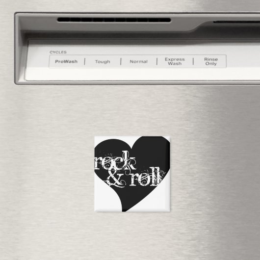 Liefde Rock & Roll Design Magneet (Insitu (Vaatwasser))