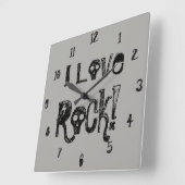 Liefde Rock Schedels Wandklok (Hoek)