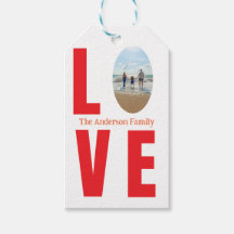 Liefde rode familie foto ovaal vorm modern eenvoud