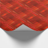 Liefde rode geplakt pakpapier (Hoek)