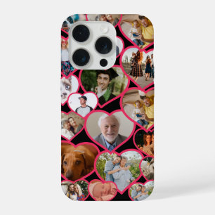 Liefde Rode Hart   Aangepaste 19 Foto's Collage &  iPhone 15 Pro Case