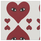 Liefde Rode Hart Gezicht Stof (Close Up)