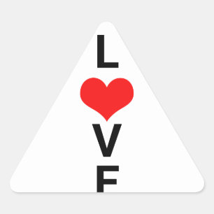 Liefde Rode Hart Schattig Valentijnsdag Wit Aangep Sticker