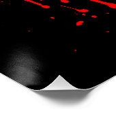 LIEFDE RODE HART SMELTENDE VALENTIJNSDAG PERFECT POSTER (Hoek)