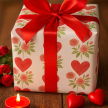 Liefde Rode Harten Roze Rozen 