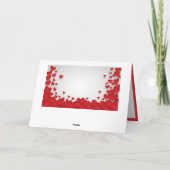 Liefde & Rode Harten Valentijnsdag Romance Kaart (Achterkant)