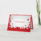 Liefde & Rode Harten Valentijnsdag Romance Kaart (Voorkant)