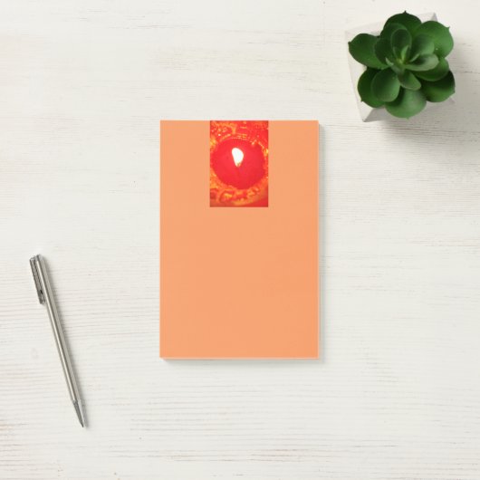 Liefde, rode kaars lichtpost, kerstmis post-it® notes (Kantoor)