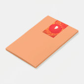 Liefde, rode kaars lichtpost, kerstmis post-it® notes (Schuin)