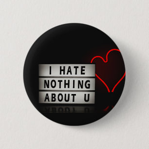 Liefde rode lichten Kunst op basis van esthetisch Ronde Button 5,7 Cm