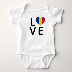 Liefde - Roemeense vlag Romper