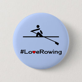 Liefde rokende ondertitel blauw ronde button 7,6 cm