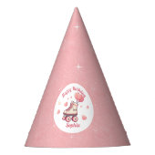 Liefde Rolschaatsen Glitters verjaardagsfeestje Feesthoedjes (Voorkant)